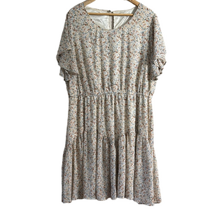 Nemidor Floral Cream Dress